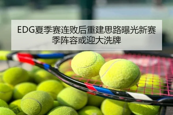 EDG夏季赛连败后重建思路曝光新赛季阵容或迎大洗牌